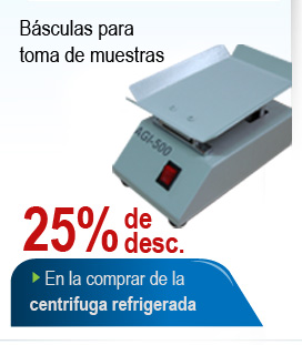 Basculas para toma de muestras en promocion