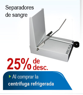 Separadores de sangre en promocion